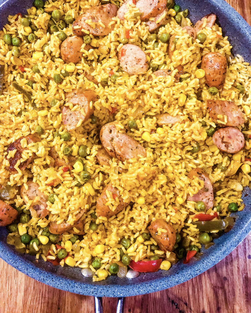 One Skillet Sausage and Rice – Low Key Gluten Free